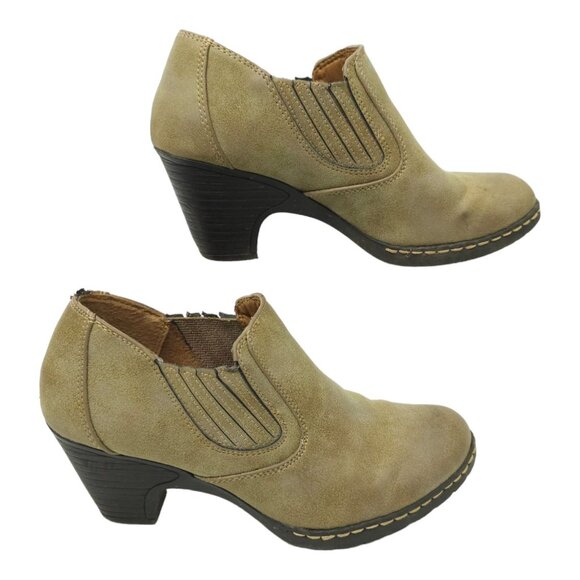 Eurosoft Sofft Ankle Boots Booties Heel Womens Size 6 M Tressa Tan Brown - Picture 12 of 12